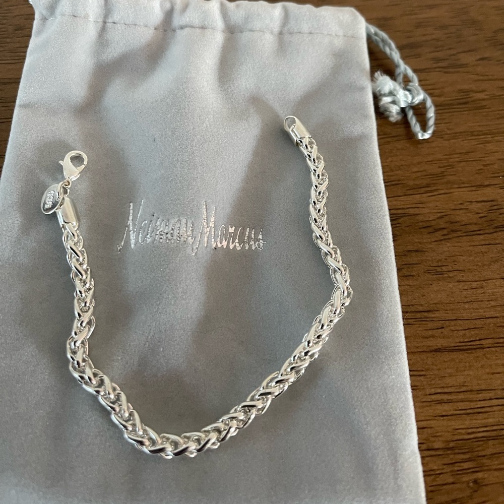 .925 Silver Byzantine bracelet 7.25”